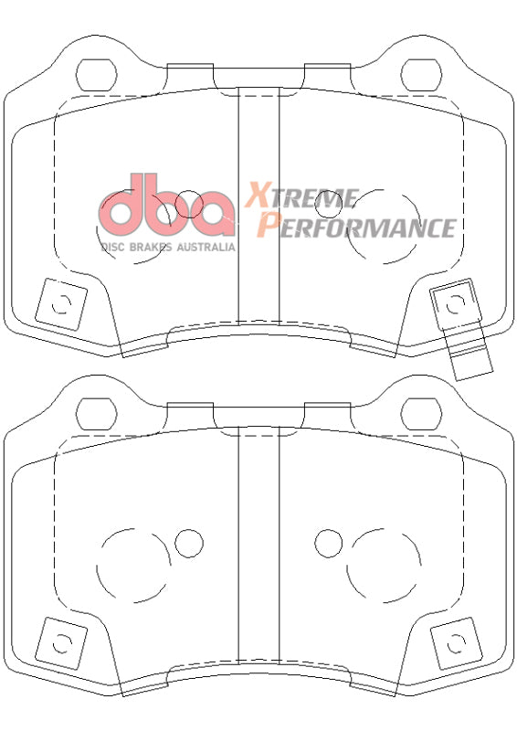 DBA XP Performance Brake Pads - DBA 12-21 Jeep Grand Cherokee SRT XP Performance Rear Brake Pads