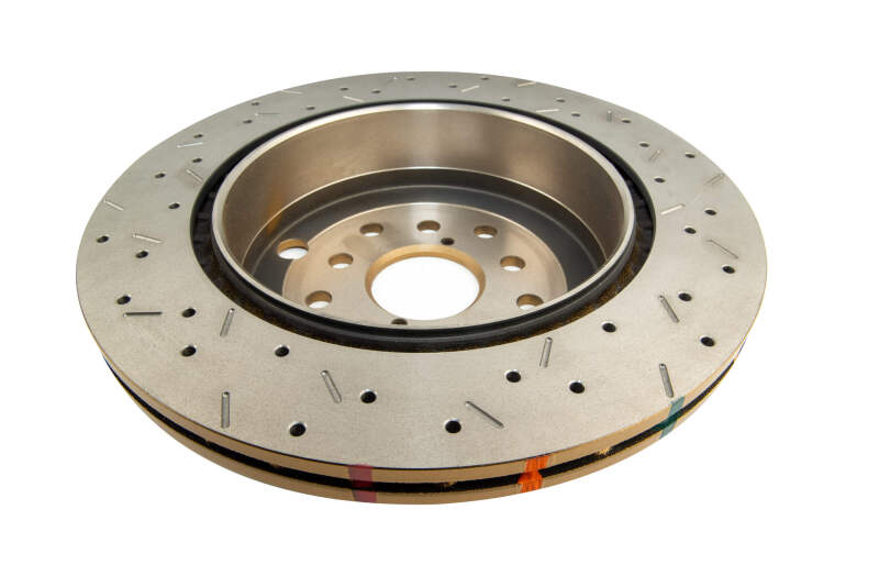 DBA 4000 Slot&Drill Rotors - DBA 08-10 STi/2017 BRZ w/Perf. Pkg. Dual-Drilled Rear Drilled & Slotted 4000 Series Rotor