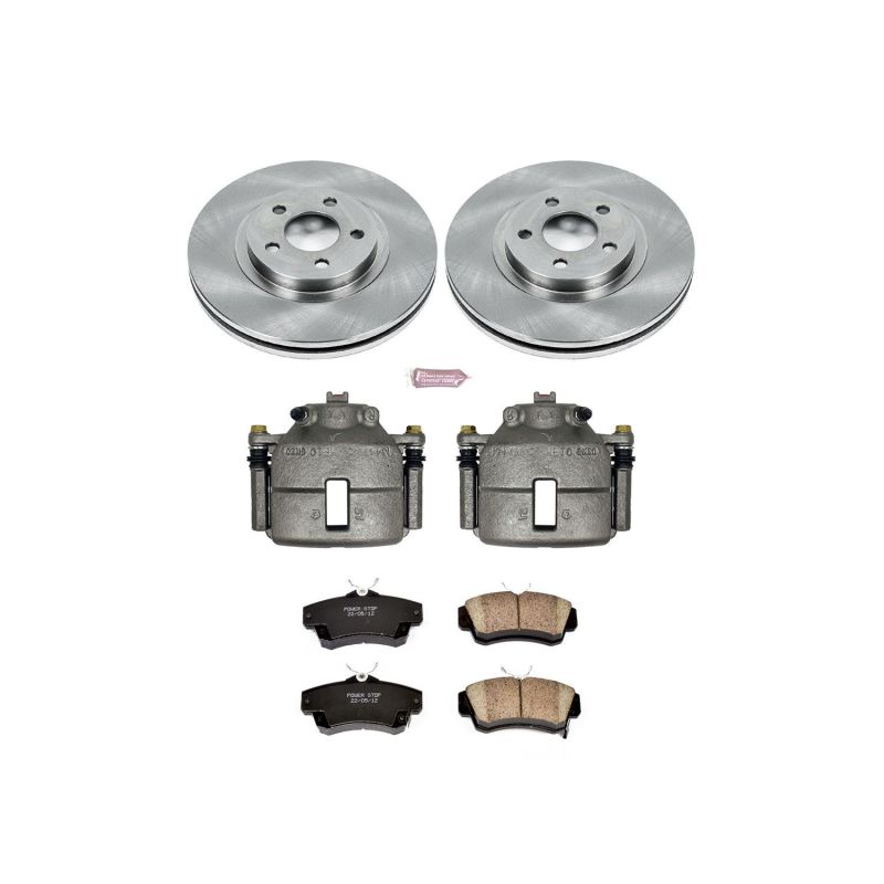 PSB Autospecialty Kit w/Cals - Power Stop 01-10 Chrysler PT Cruiser Front Autospecialty Brake Kit w/Calipers