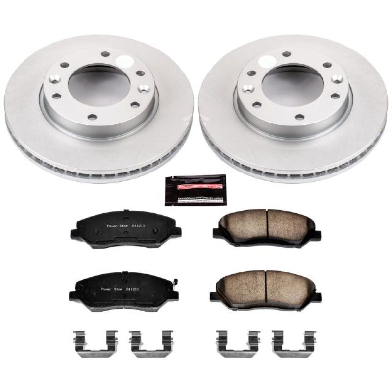 PSB Z17 Evolution Coated Kit - Power Stop 07-08 Hyundai Entourage Front Z17 Evolution Geomet Coated Brake Kit