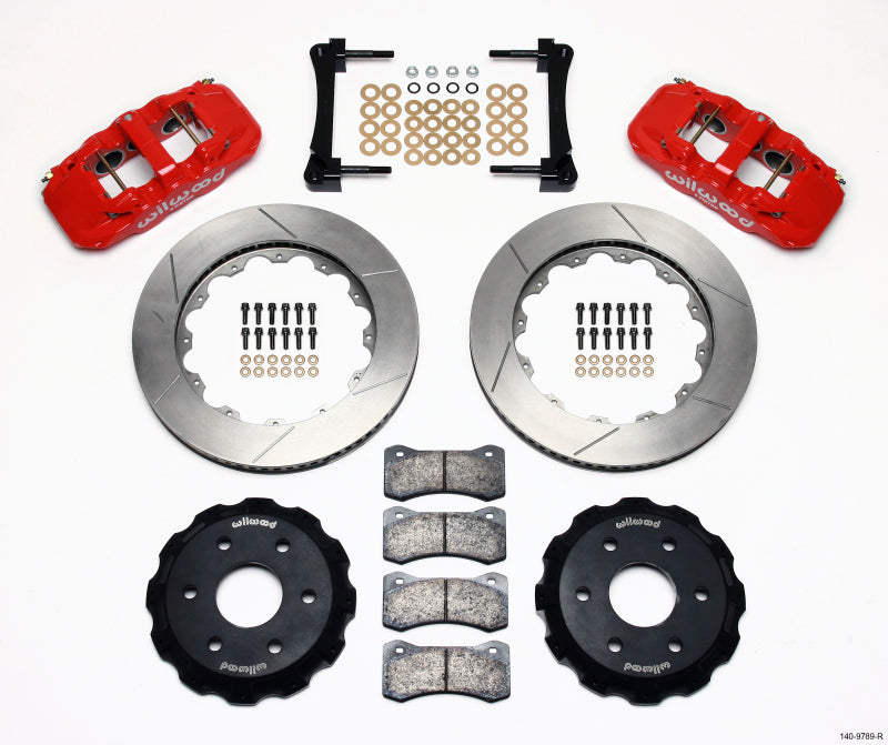 WIL Aero Brake Kit - Wilwood AERO6 Front Truck Kit 14.25in Red 1999-2014 GM Truck/SUV 1500