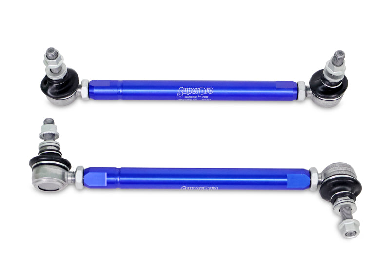 SPR Sway Bar Links - SuperPro 2004 Mazda 3 i Front HD Adjustable End Link Set (10mm Studs 254mm to 305mm)
