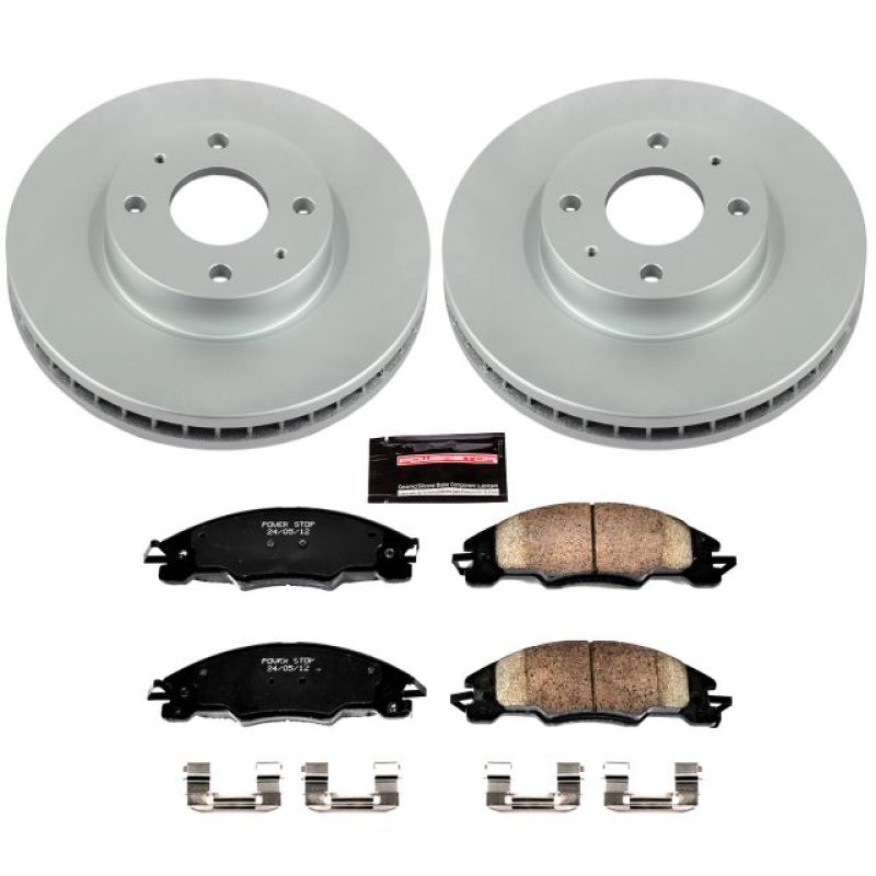 PSB Z17 Evolution Coated Kit - Power Stop 08-11 Ford Focus Front Z17 Evolution Geomet Coated Brake Kit