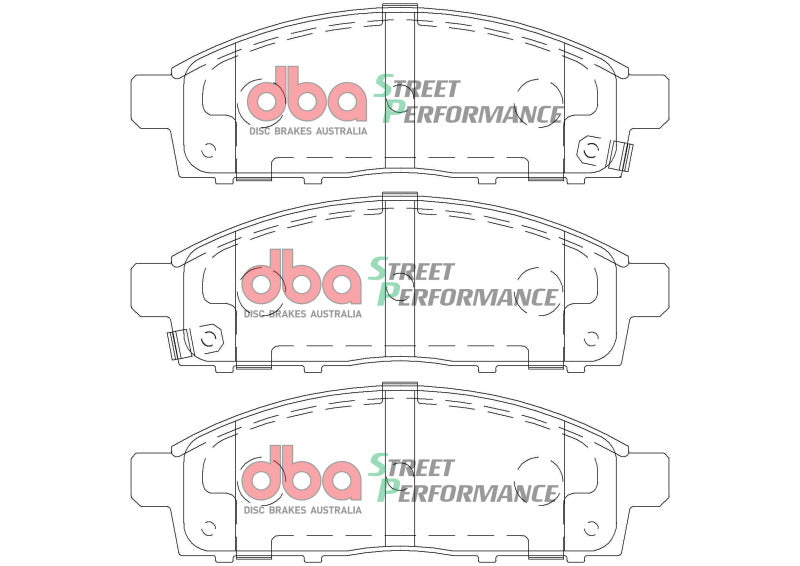 DBA SP Performance Brake Pads - DBA 07-11 Mitsubishi Triton Front SP Performance Brake Pads