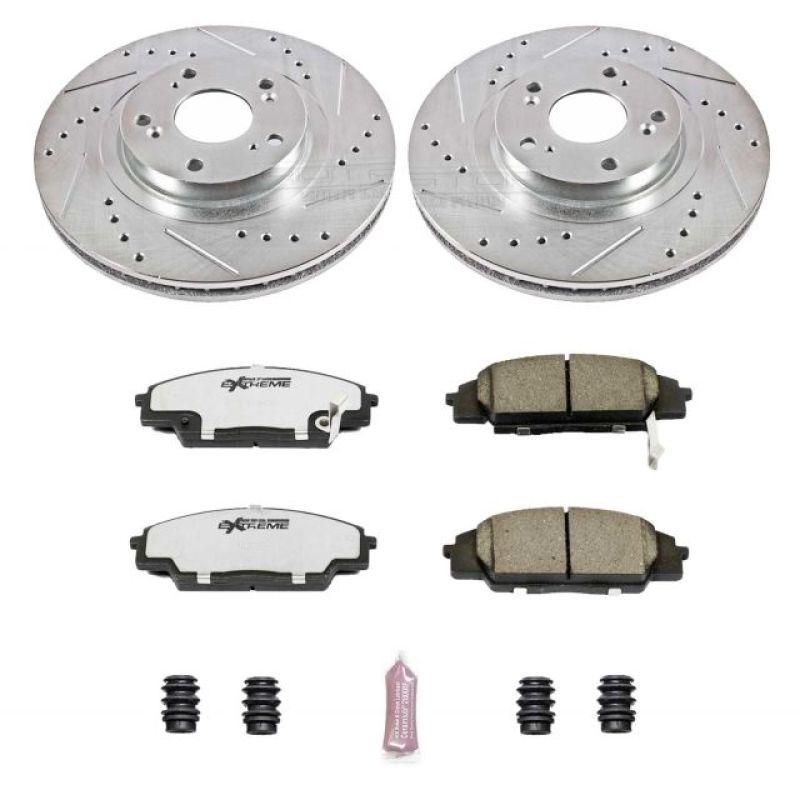 PSB Z26 Street Warrior Kit - Power Stop 02-06 Acura RSX Front Z26 Street Warrior Brake Kit