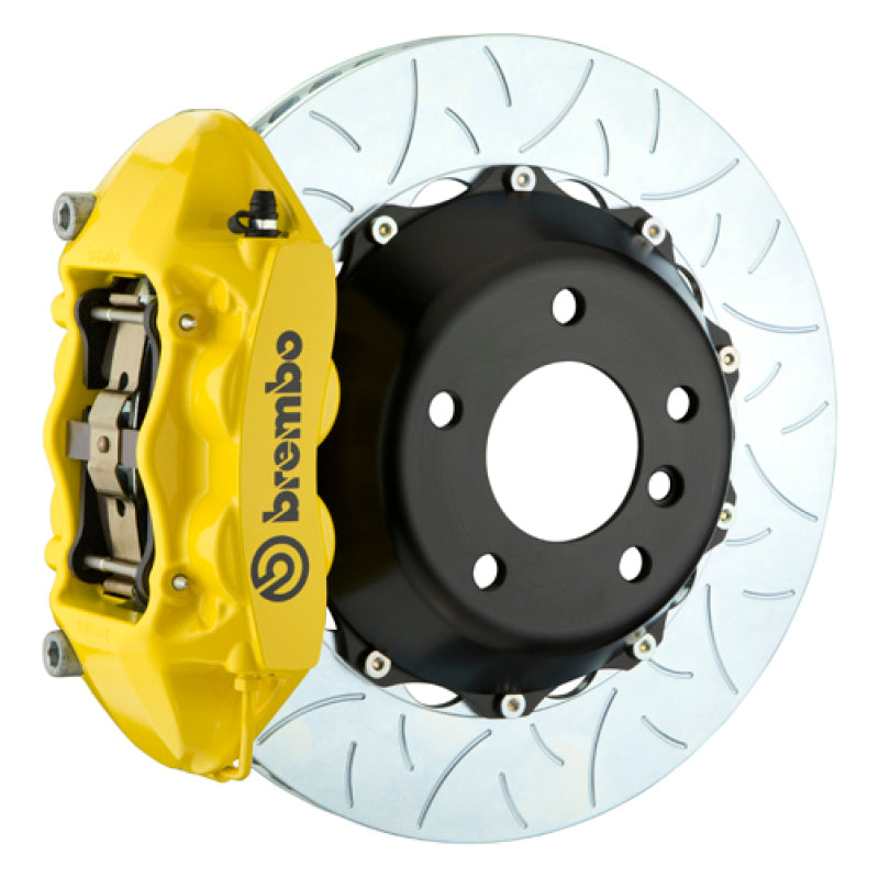 BRB Big Brake Kits - Brembo 16-21 Land Cruiser (J200) Rear GT BBK 4 Piston Cast 380x28 2pc Rotor Slotted Type-3- Yellow