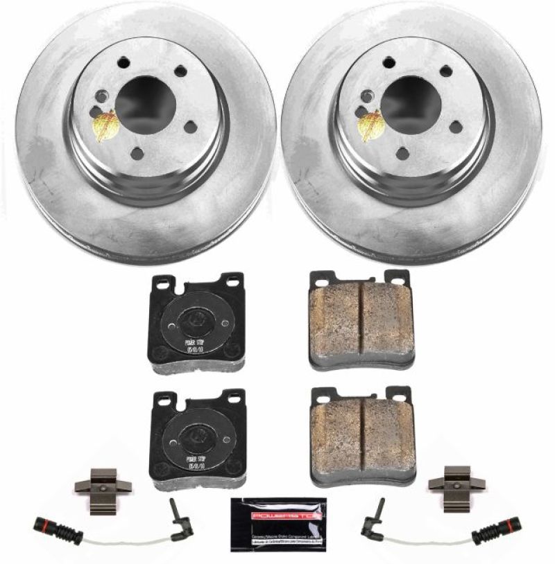 PSB Z23 Evolution Coated Kit - Power Stop 2000 Mercedes-Benz E430 Rear Z23 Evolution Sport Coated Brake Kit