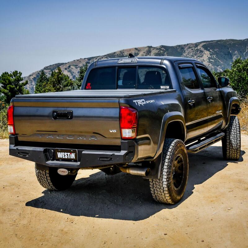 WES Pro-Series Bumpers - Westin 16-20 Toyota Tacoma Pro-Series Rear Bumper - Textured Black