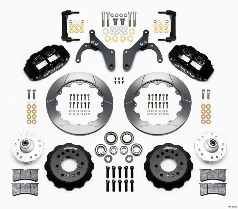 WIL Superlite Brake Kit - Wilwood Narrow Superlite 6R Front Hub Kit 12.88in 59-64 Chevy Impala / 63-64 Corvette