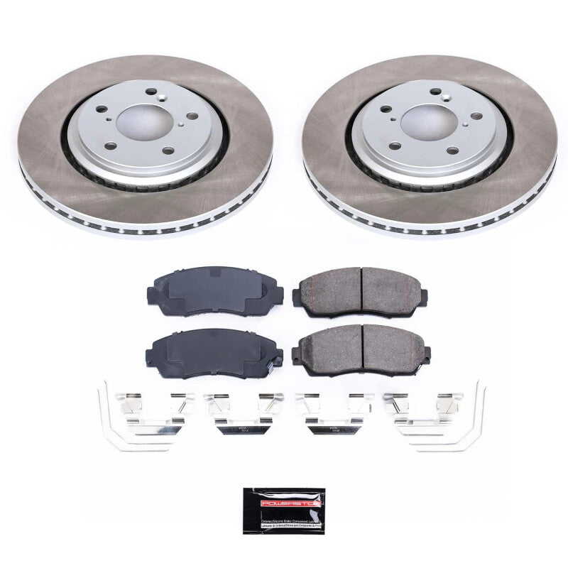 PSB Semi-Coated Rotor Kits - Power Stop 19-22 Honda Passport Front Semi-Coated Rotor Kit