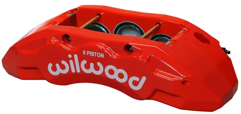 WIL TX6R Caliper - Wilwood Caliper-TX6R- L/H - Red 1.75/1.62/1.62in Pistons 1.38in Disc