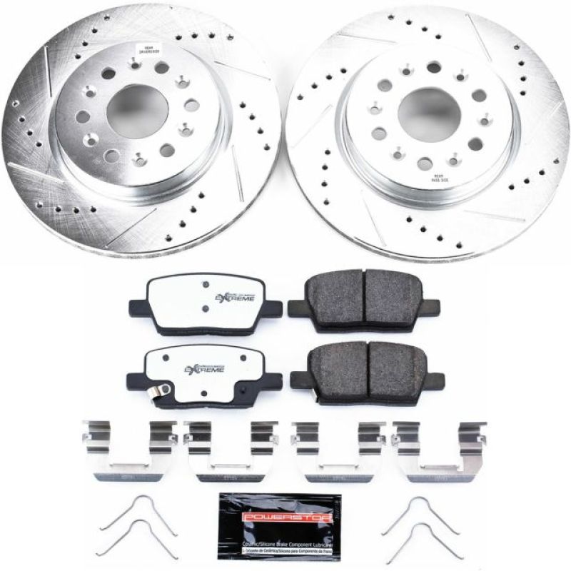 PSB Z26 Street Warrior Kit - Power Stop 18-19 Buick Enclave Rear Z26 Street Warrior Brake Kit