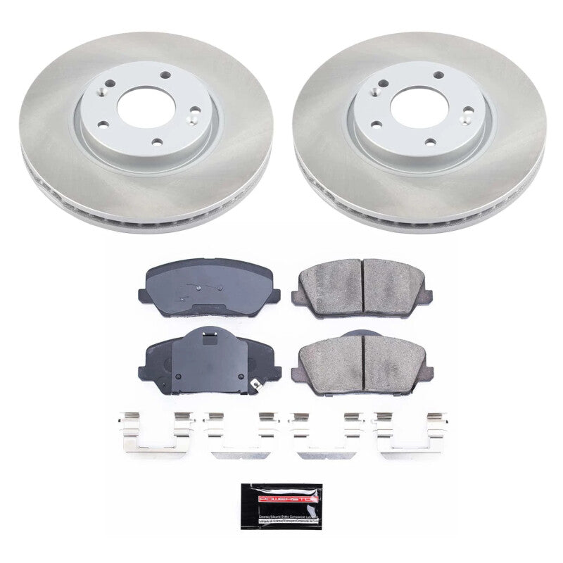 PSB Semi-Coated Rotor Kits - Power Stop 14-16 Kia Forte5 Front Semi-Coated Rotor Kit