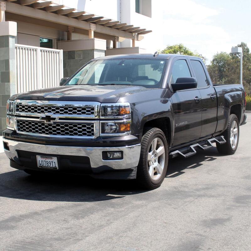 WES Nerf Bars - HDX Drop - Westin 14-18 Chevrolet Silverado 1500 DC 6.5ft Bed HDX Drop W2W Nerf Step Bars - Tex. Blk