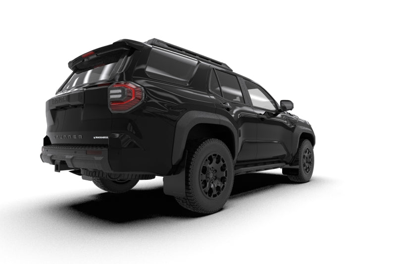 RAL UR Blk Flap/Met. Blk Logo - Rally Armor 25-26 Toyota 4Runner Black UR Mud Flap w/ Metallic Black Logo