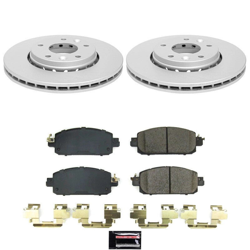 PSB Z17 Evolution Coated Kit - Power Stop 21-24 Nissan Kicks Front Z17 Coated Brake Kit