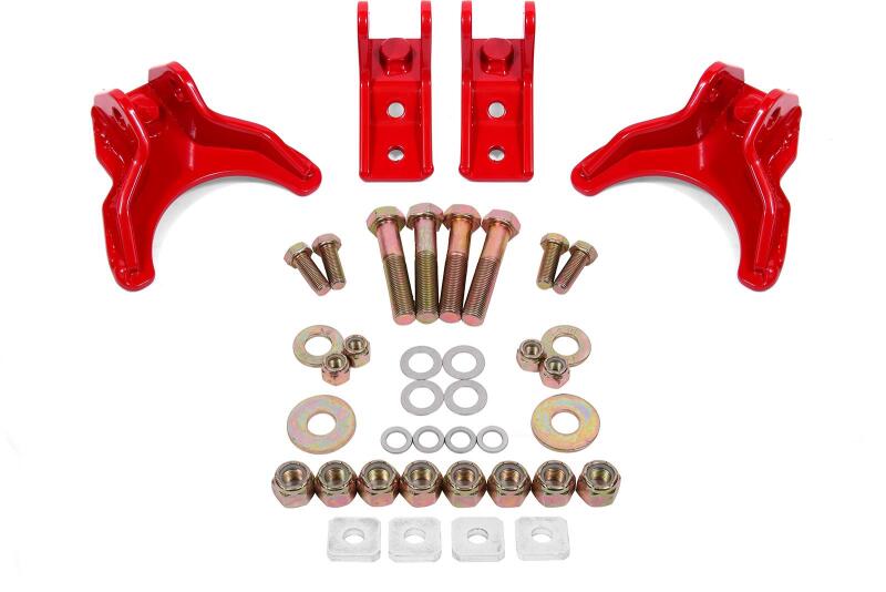 BMR Coilover Conversion Mounts - BMR 82-02 3rd Gen F-Body Coilover Conversion Kit Rear Non-Adj Shock Mount w/o CAB - Red
