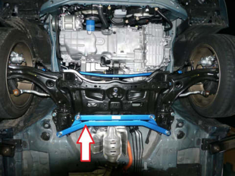 CUS Type II Lower Arm Bars - Cusco Lower ARM Bar VER2 Front FIT GE8 CR-Z ZF1 inSIGHT FF OK W/ VER1