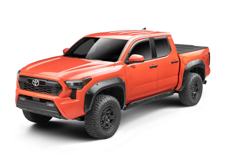 GOR Frame Mount Sliders - Go Rhino 2024 Toyota Tacoma DC 4dr Xtreme Frame Mount Sliders - Tex. Blk