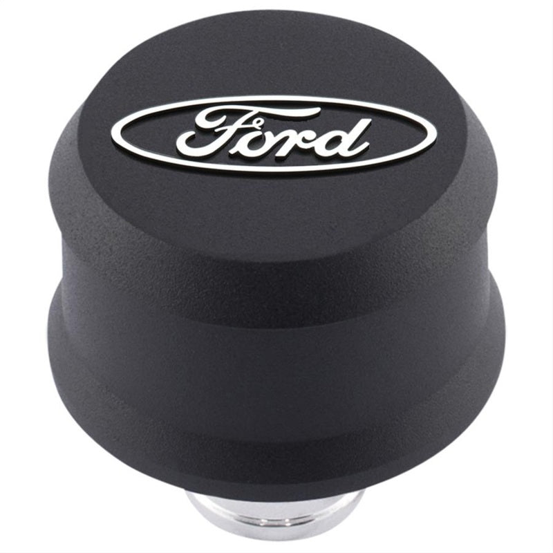 FR Breather Caps - Ford Racing Slant Edge Breather - Black