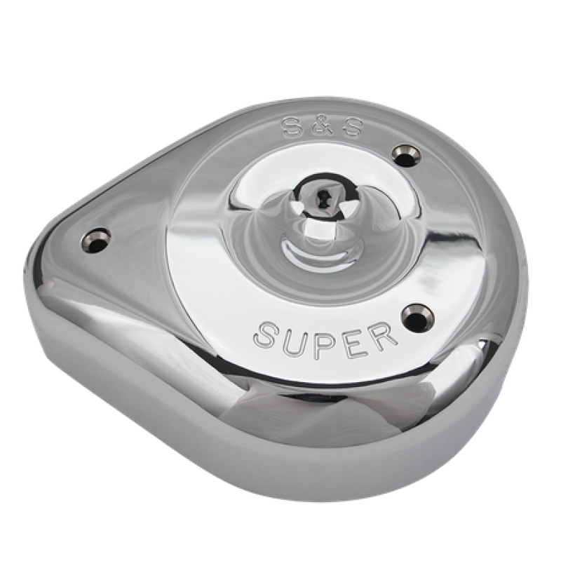 SSC Air Cleaner Kits - S&S Cycle Teardrop Chrome Air Cleaner Cover For S&S Super E/G Carbs