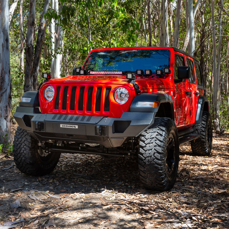 GOR Trailine Bumper - Go Rhino 07-20 Jeep Wrangler JL/JLU/JK/JKU/Gladiator JT Trailline Front Full Width Bumper