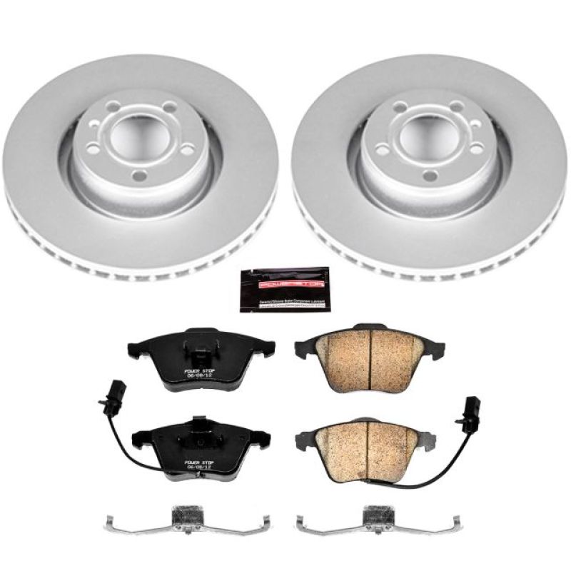 PSB Z23 Evolution Coated Kit - Power Stop 05-11 Audi A6 Front Z23 Evolution Sport Coated Brake Kit