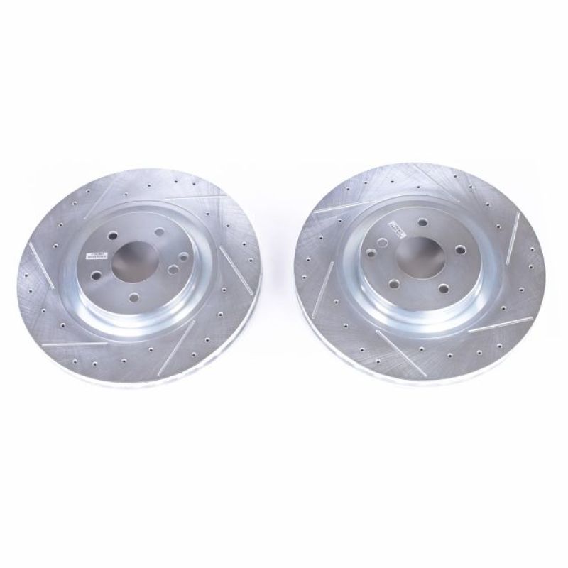 PSB Evolution Drill/Slot Rotor - Power Stop 03-06 Mercedes-Benz CLK500 Front Evolution Drilled & Slotted Rotors - Pair