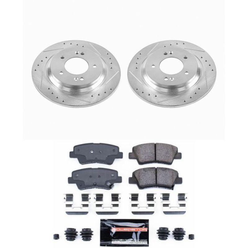 PSB Z23 Evolution Kit - Power Stop 2015 Hyundai Sonata Rear Z23 Evolution Sport Brake Kit