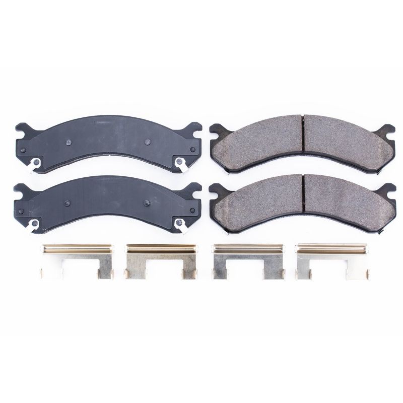 PSB Z17 Evolution Brake Pads - Power Stop 01-06 Chevrolet Silverado 3500 Rear Z17 Evolution Ceramic Brake Pads w/Hardware