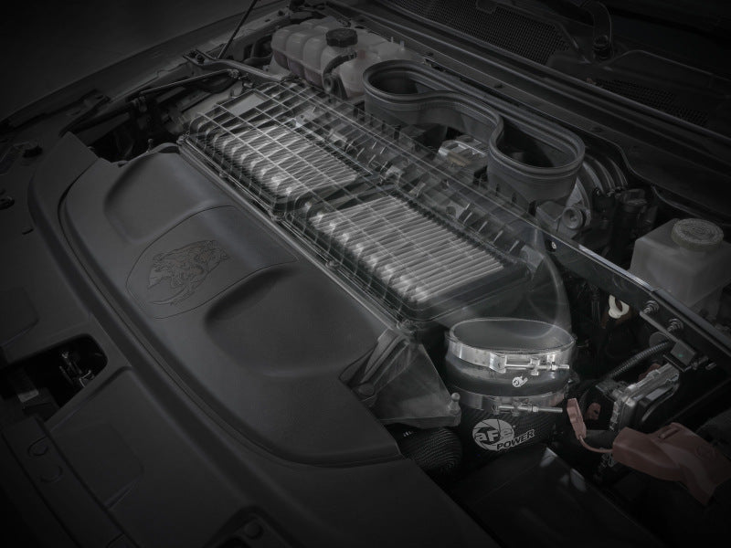 AFE Super Stock Induction System - aFe Super Stock Carbon Fiber Pro Dry S Induction System 2021 RAM 1500 TRX V8-6.2L SC
