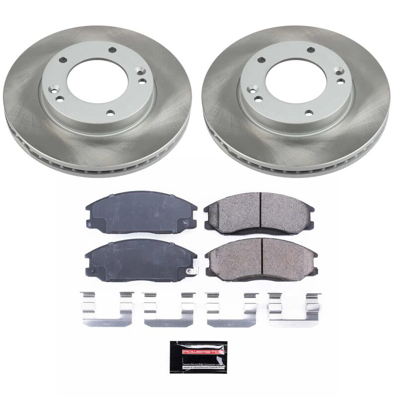 PSB Semi-Coated Rotor Kits - Power Stop 07-09 Kia Sorento Front Semi-Coated Rotor Kit