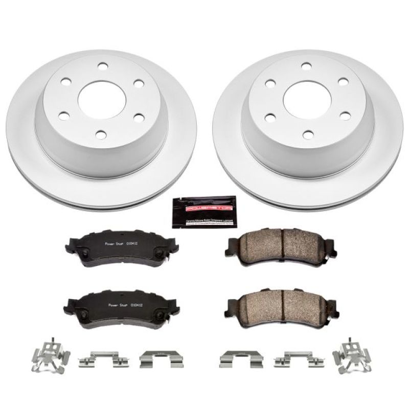 PSB Z17 Evolution Coated Kit - Power Stop 03-05 Chevrolet Astro Rear Z17 Evolution Geomet Coated Brake Kit