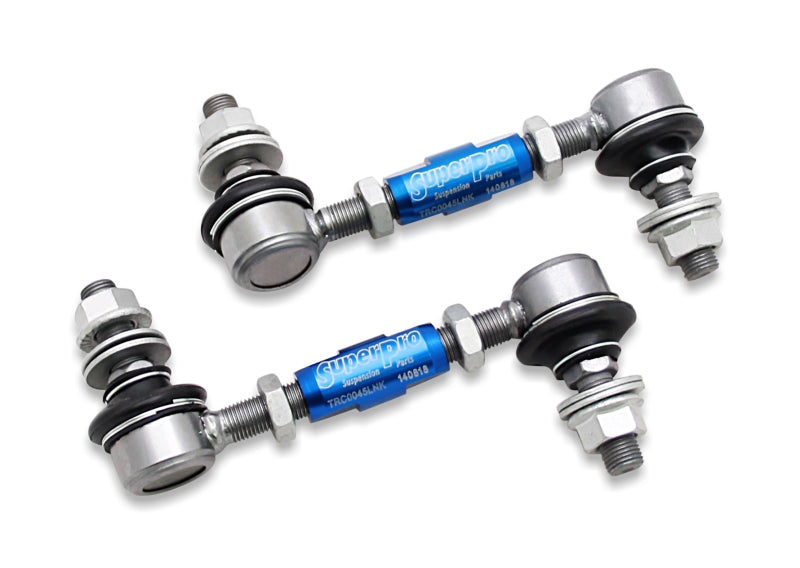 SPR Sway Bar Links - SuperPro 2018 Kia Stinger Base Rear HD Adjustable End Link Set (12mm Studs 125mm-145mm)