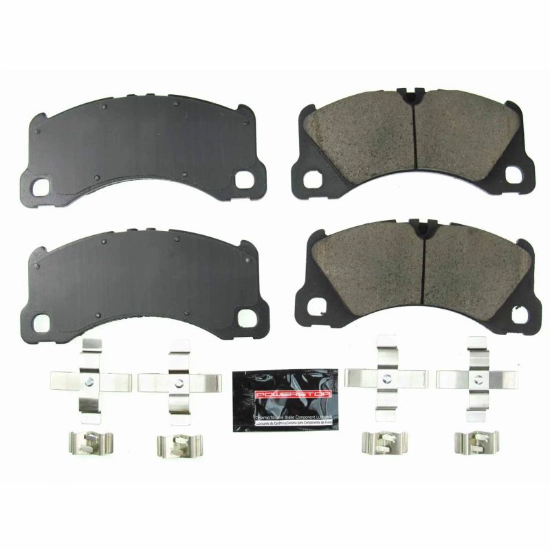 PSB Z23 Evolution Brake Pads - Power Stop 13-17 Porsche Cayenne Front Z23 Evolution Sport Brake Pads w/Hardware