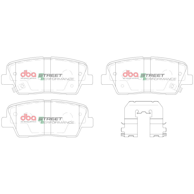 DBA SP Performance Brake Pads - DBA 10-16 Hyundai Genesis Coupe 2.0L/3.8L Rear SP Performance Brake Pads