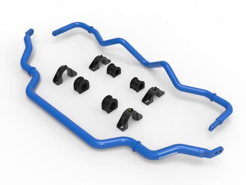 AFE Sway Bar AFE Inc - aFe 09-20 Nissan 370Z V6-3.7L Front and Rear Control Sway Bar Set - Blue