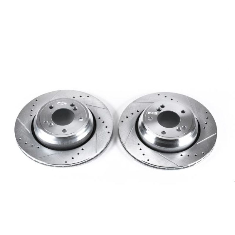 PSB Evolution Drill/Slot Rotor - Power Stop 01-06 BMW M3 Rear Evolution Drilled & Slotted Rotors - Pair
