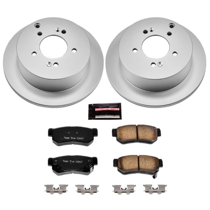 PSB Z17 Evolution Coated Kit - Power Stop 01-06 Hyundai Santa Fe Rear Z17 Evolution Geomet Coated Brake Kit