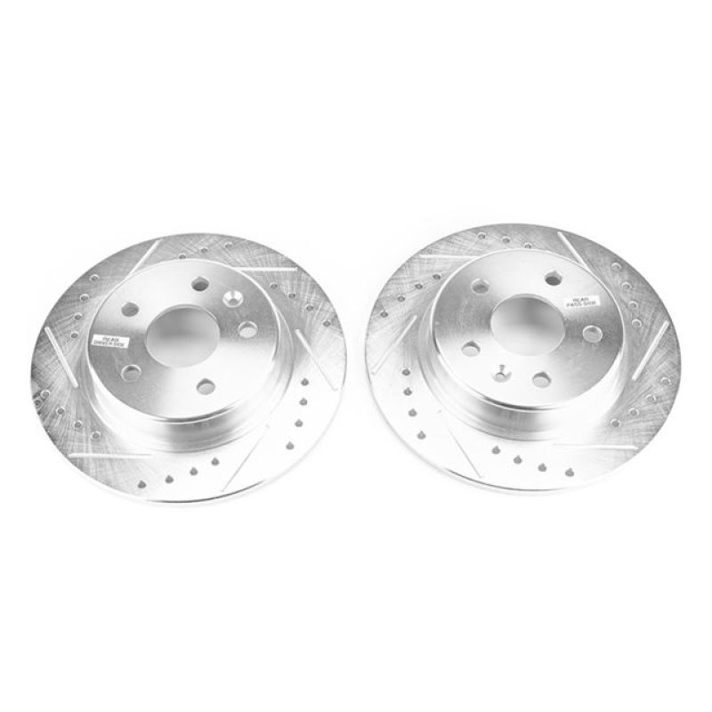 PSB Evolution Drill/Slot Rotor - Power Stop 17-19 Chevrolet Bolt EV Rear Evolution Drilled & Slotted Rotors - Pair
