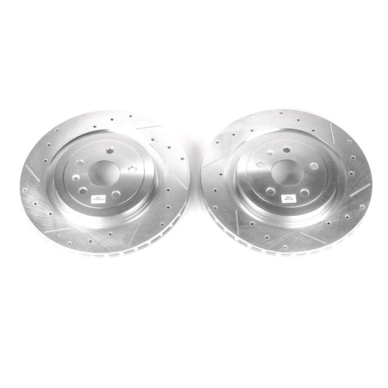PSB Evolution Drill/Slot Rotor - Power Stop 09-18 Cadillac CTS Rear Evolution Drilled & Slotted Rotors - Pair