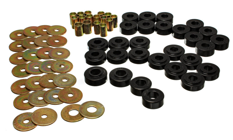 ES Spring/Shackle Bush - Black - Energy Suspension Rear Spring Frame Shackle Kit - Black