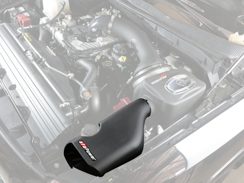 AFE Diesel Elite Intakes - aFe Diesel Elite Momentum HD Dynamic Air Scoop 2016 Nissan Titan XD V8 5.0L