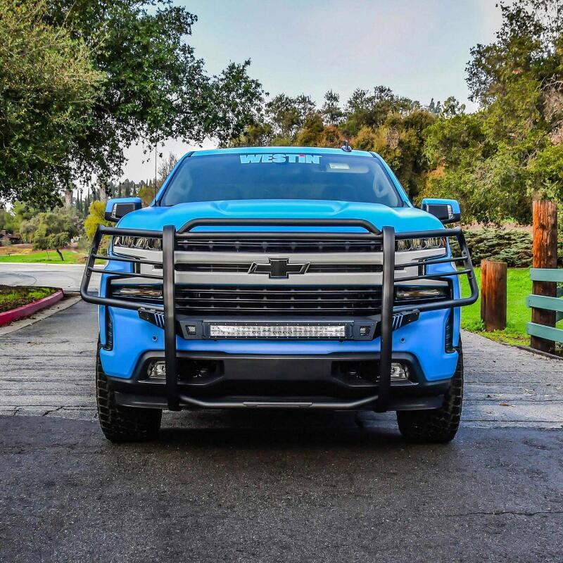 WES Sportsman Grille Guards - Westin 19-21 Chevy 1500 Sportsman X Grille Guard - Textured Black (Excl. 2019 Silverado LD)
