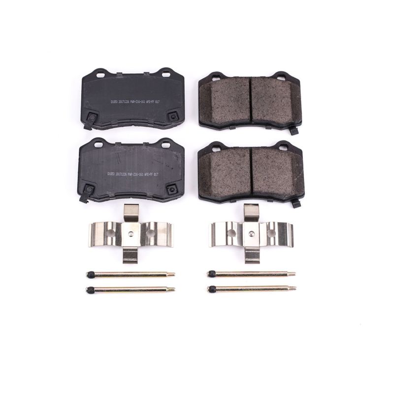 PSB Z17 Evolution Brake Pads - Power Stop 04-07 Cadillac CTS Rear Z17 Evolution Ceramic Brake Pads w/Hardware