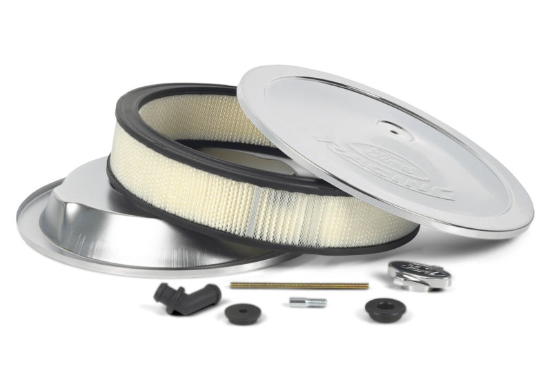 FR Air Cleaners - Ford Racing Chrome Air Cleaner w/ Emblem