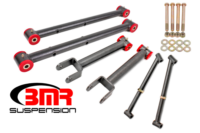 BMR Suspension Arm Kits - BMR 64-67 A-Body Non-Adj. Rear Suspension Kit - Black Hammertone