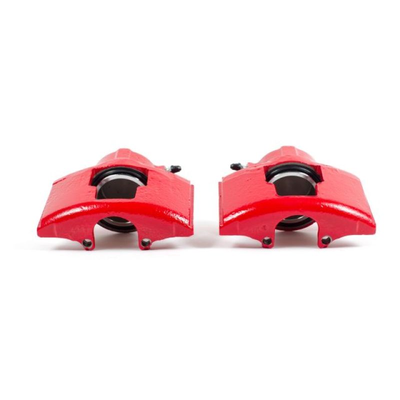 PSB Red Calipers - Power Stop 90-00 Chevrolet C3500 Front Red Calipers w/o Brackets - Pair