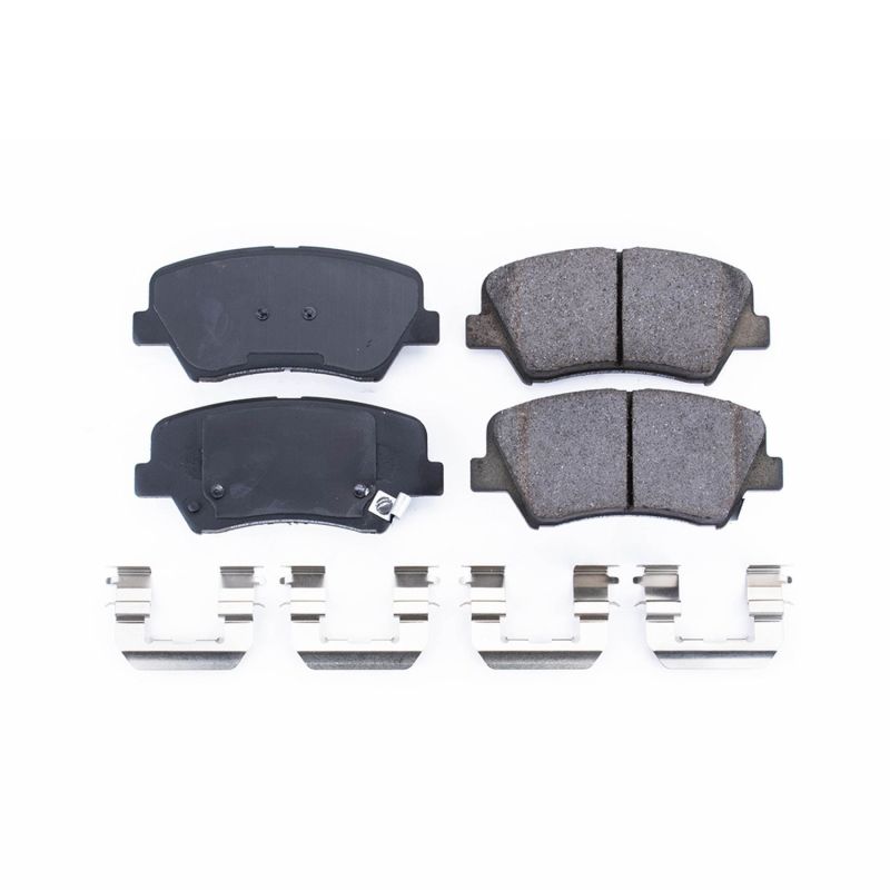 PSB Z17 Evolution Brake Pads - Power Stop 11-16 Hyundai Elantra Front Z17 Evolution Ceramic Brake Pads w/Hardware