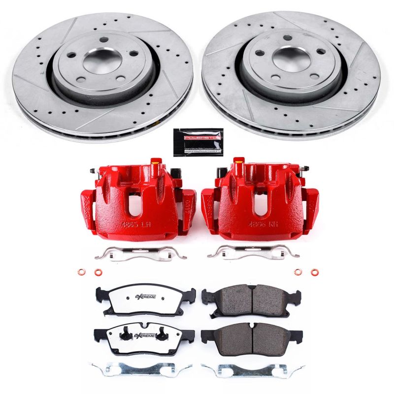 PSB Z36 Truck & Tow Kit - Power Stop 11-12 Jeep Gr& Cherokee Front Z36 Truck & Tow Kit w/Cals